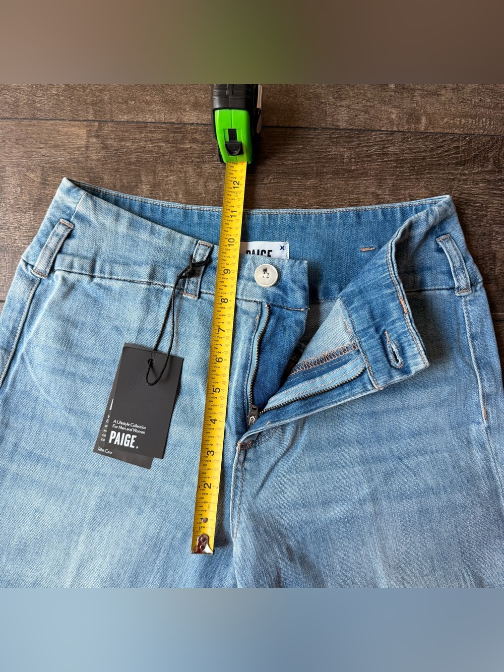 NWT PAIGE Light Blue Wide Leg Women’s Jeans - Picture 4 of 6